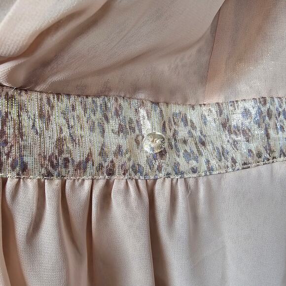 Ramy Brook New York Amalia Plunging Metallic and Silk Cocktail Dress Size 00 - Picture 15 of 15